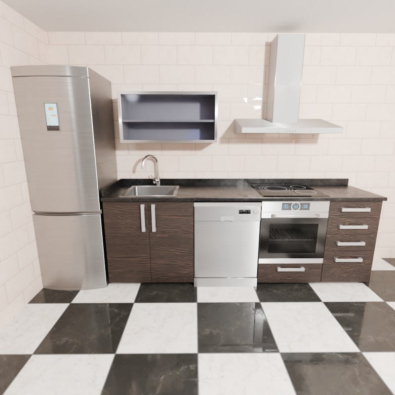 Muebles de cocina 250cm recta ONIX Muebles de cocina 250cm recta ONIX